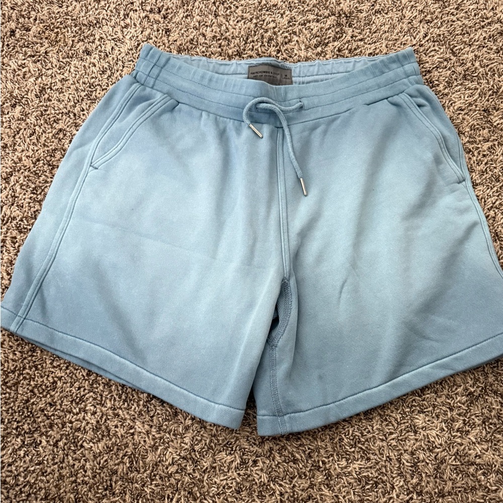 Abercrombie & Fitch Light Blue Athletic Shorts